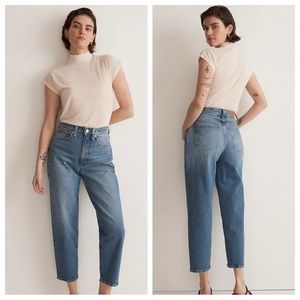 NWT New Madewell Petite Balloon Jeans Grandile Wash 28P 28 P